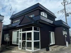 青森市　M様邸　外壁金属サイディングカバー工事、屋根塗装工事