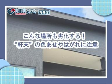 こんな場所も劣化する！“軒天”の色あせやはがれに注意