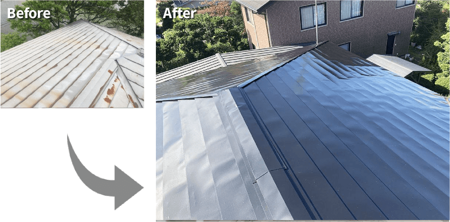 屋根塗装施工事例のご紹介3